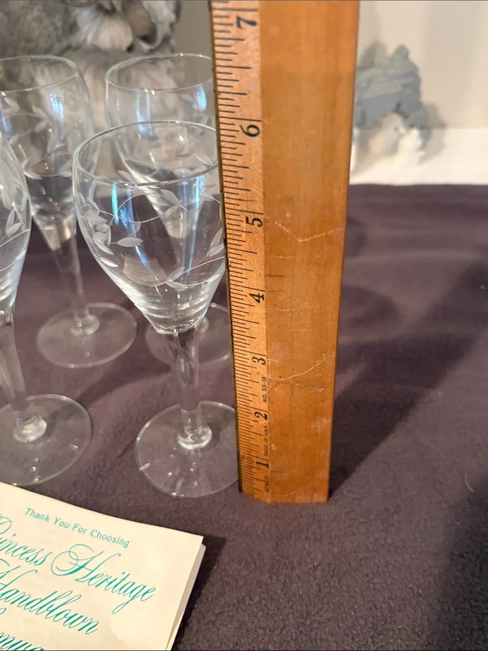 Princess House Heritage cordial glasses set of four